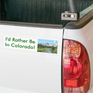 Autocollant De Voiture Je serais plutôt dans le Colorado !