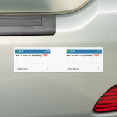 Autocollant De Voiture Je serais plutôt Gchatting (En voiture)
