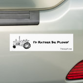 Autocollant De Voiture Je serais plutôt Plowin (En voiture)