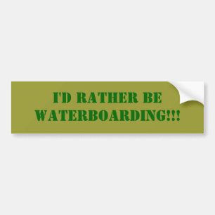 Autocollant De Voiture Je serais plutôt WATERBOARDING ! ! !