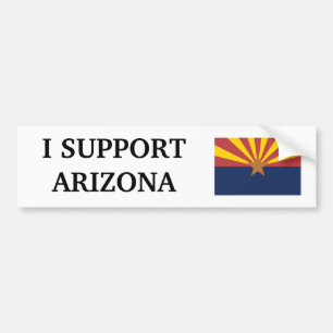 Autocollant De Voiture Je soutiens l'Arizona