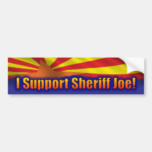 Autocollant De Voiture Je soutiens le shérif Joe - appui Arizona