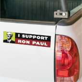 Autocollant De Voiture Je soutiens Ron Paul - néon (Sur camion)