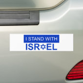 Autocollant De Voiture Je suis avec Israël (En voiture)