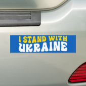 Autocollant De Voiture Je Suis Avec L'Ukraine (En voiture)