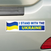 Autocollant De Voiture Je Suis Avec L'Ukraine (En voiture)
