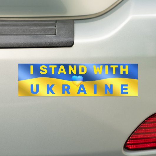 Autocollant De Voiture Je Suis Avec L'Ukraine - Drapeau - Paix - Liberté (En voiture)