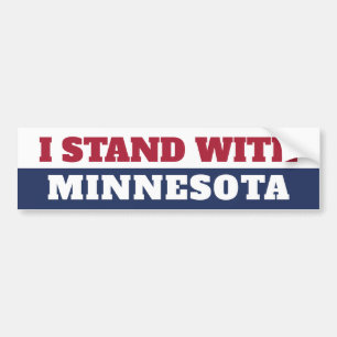 Autocollant De Voiture Je suis avec Minnesota 