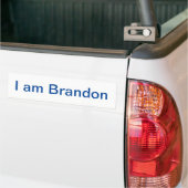 Autocollant De Voiture Je suis Brandon (Sur camion)