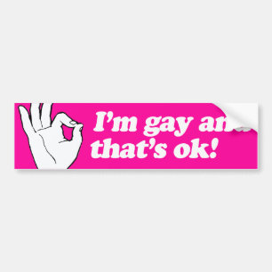 Autocollant De Voiture JE SUIS GAY ET C'EST OK --.png