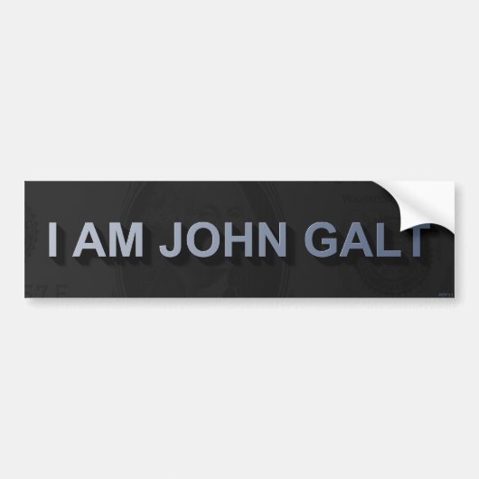 Autocollant De Voiture Je Suis John Galt (Devant)