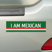 AUTOCOLLANT DE VOITURE JE SUIS MEXICAIN (En voiture)