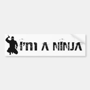 Autocollant De Voiture Je suis NINJA d'A