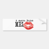 Autocollant De Voiture Je suis Sa Madame. (Devant)