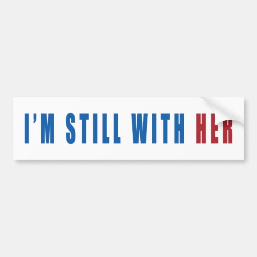 Autocollant De Voiture Je suis toujours avec elle (Devant)