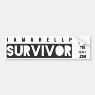 Autocollant De Voiture Je suis un adhésif pour pare-chocs de survivant de