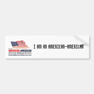 AUTOCOLLANT DE VOITURE JE SUIS UN AMERICAN-AMERICAN
