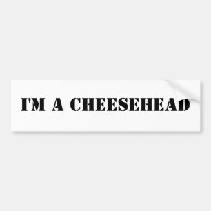 Autocollant De Voiture Je suis un cheesehead