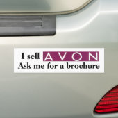 Autocollant De Voiture Je vends Avon (En voiture)