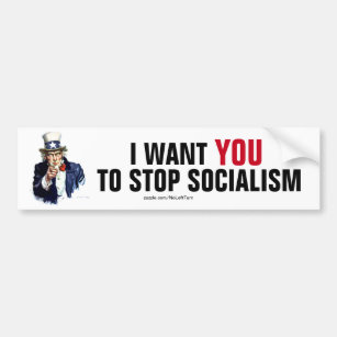Autocollant De Voiture Je Veux Que Vous Arrêtiez Le Sticker Du Socialisme