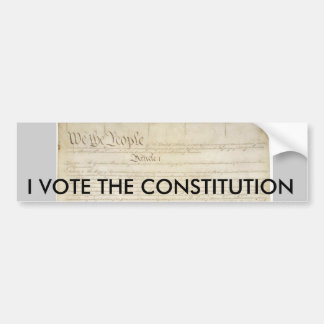 AUTOCOLLANT DE VOITURE JE VOTE LA CONSTITUTION