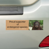 Autocollant De Voiture Je vote pour la conservation de faune (En voiture)