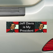Autocollant De Voiture Jefferson Davis, président du Confederacy (En voiture)