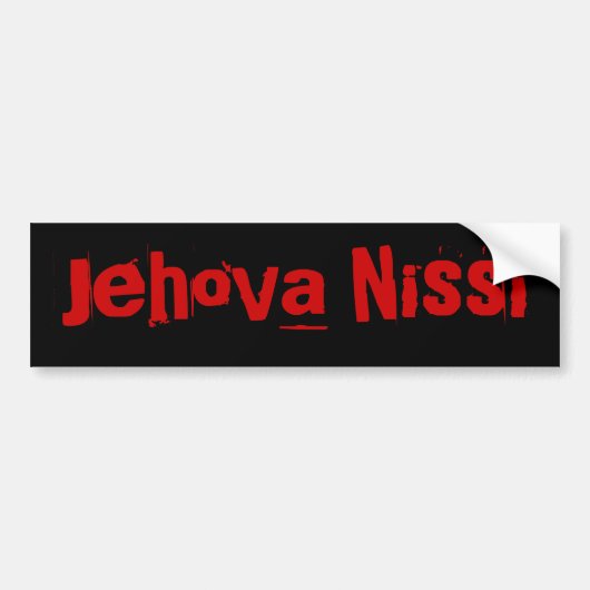 Autocollant De Voiture Jehova Nissi (Devant)
