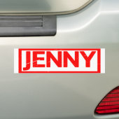 Autocollant De Voiture Jenny Stamp (En voiture)