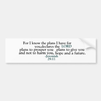 Autocollant De Voiture Jérémie Inspirationnelle 29:11