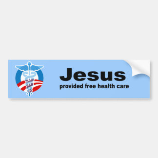 Autocollant De Voiture Jésus a fourni des soins de santé libres