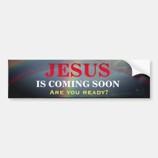 Autocollant De Voiture JÉSUS APPARAÎT BIENTÔT Bumper Sticker (Devant)