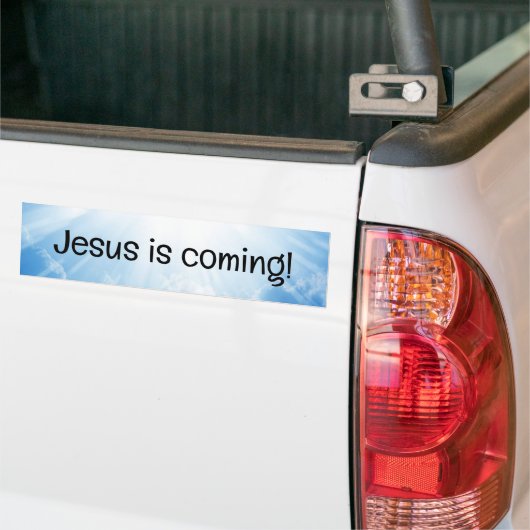 Autocollant De Voiture Jésus arrive ! (Sur camion)