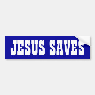 Autocollant De Voiture Jésus économise