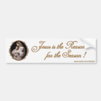AUTOCOLLANT DE VOITURE JÉSUS EST LA RAISON