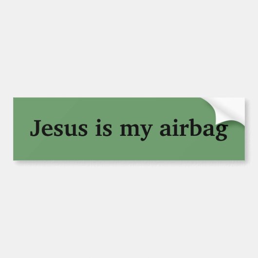 Autocollant De Voiture Jésus est mon airbag (Devant)