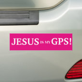 Autocollant De Voiture Jésus est mon GPS ! (En voiture)