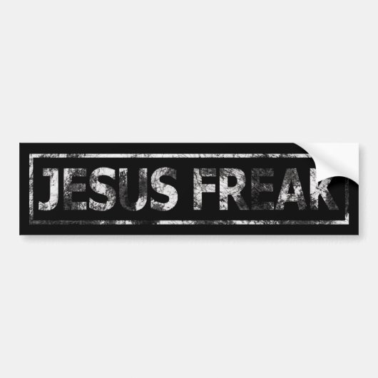 Autocollant De Voiture Jesus Freak (Devant)