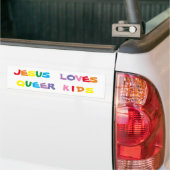 Autocollant De Voiture Jesus Love Queer Kids Bumper Sticker (Sur camion)