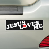 Autocollant De Voiture Jésus m'aime (En voiture)
