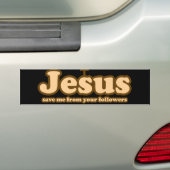 Autocollant De Voiture Jésus me sauve de tes disciples (En voiture)