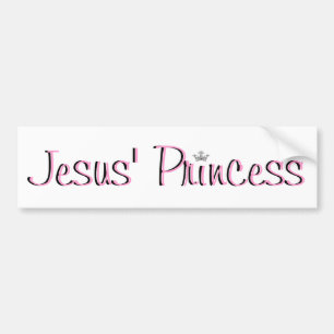 Autocollant De Voiture Jésus Princesse-rose