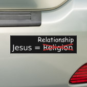 Autocollant De Voiture Jésus = rapport (En voiture)
