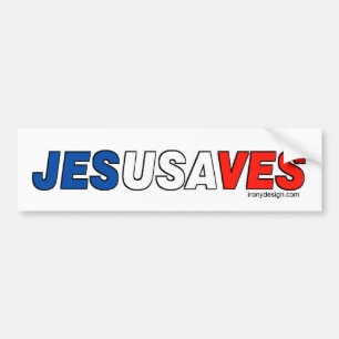 Autocollant De Voiture Jésus sauve Bumperstickers