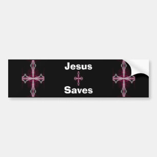 Autocollant De Voiture Jésus sauve l'adhésif pour pare-chocs