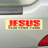 Autocollant De Voiture Jésus Vous Aime La Bible Motivationnelle (En voiture)