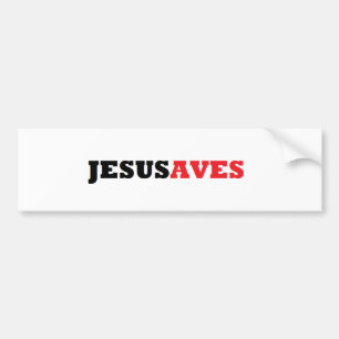AUTOCOLLANT DE VOITURE JESUSAVES
