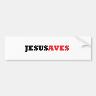 AUTOCOLLANT DE VOITURE JESUSAVES