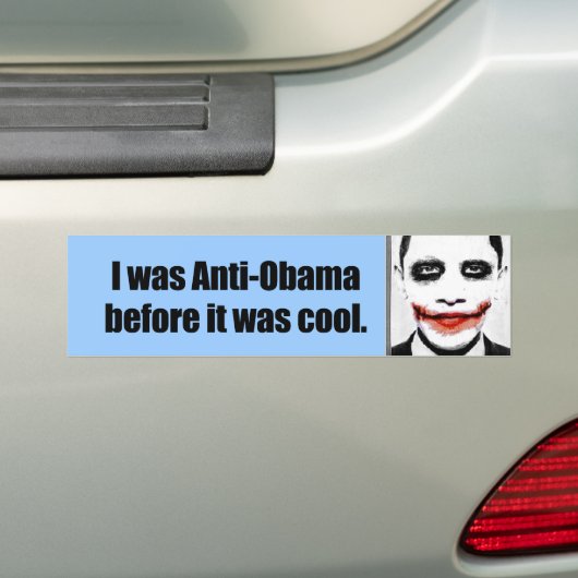 Autocollant De Voiture J'étais Anti-Obama avant qu'il ait fait frais (En voiture)