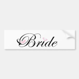 Autocollant De Voiture Jeune mariée